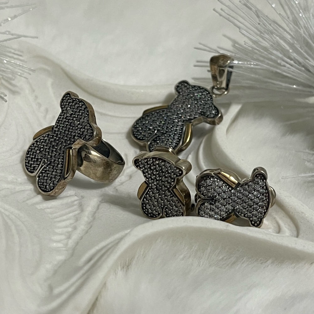 Teddy Bear 925 Silver with Brillantes